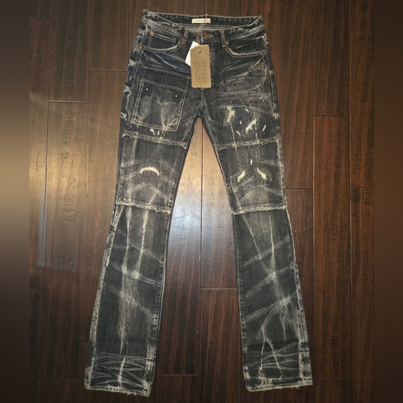 Strivers Row Black Stack Jeans Sz 34
